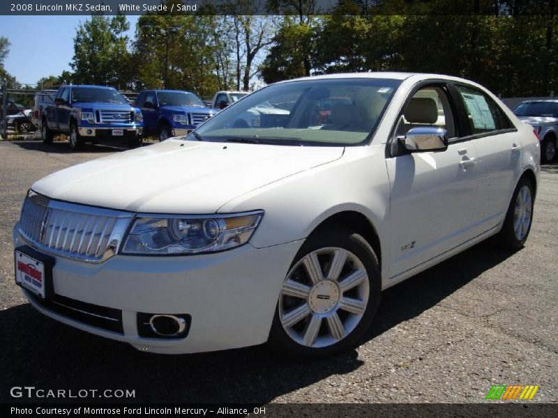 White Suede / Sand 2008 Lincoln MKZ Sedan