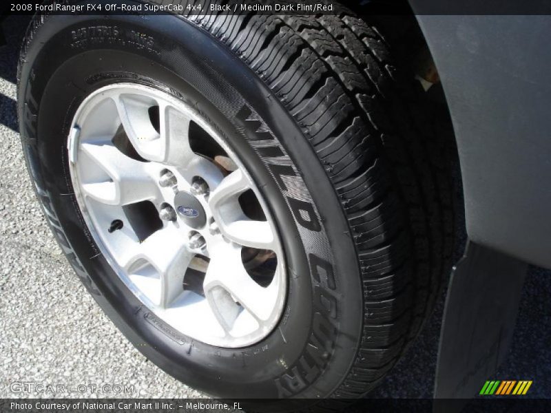 Black / Medium Dark Flint/Red 2008 Ford Ranger FX4 Off-Road SuperCab 4x4