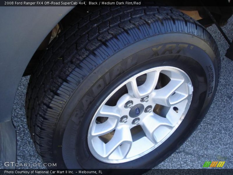 Black / Medium Dark Flint/Red 2008 Ford Ranger FX4 Off-Road SuperCab 4x4