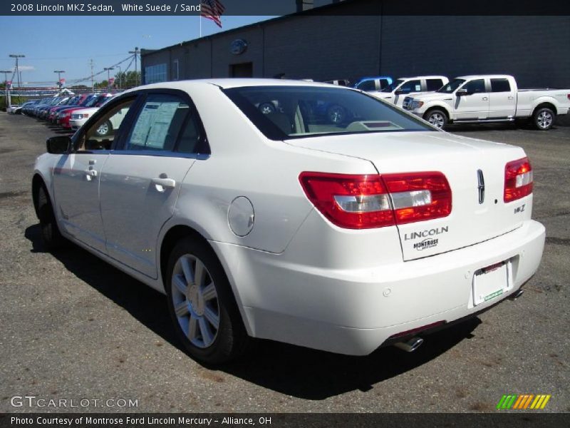 White Suede / Sand 2008 Lincoln MKZ Sedan