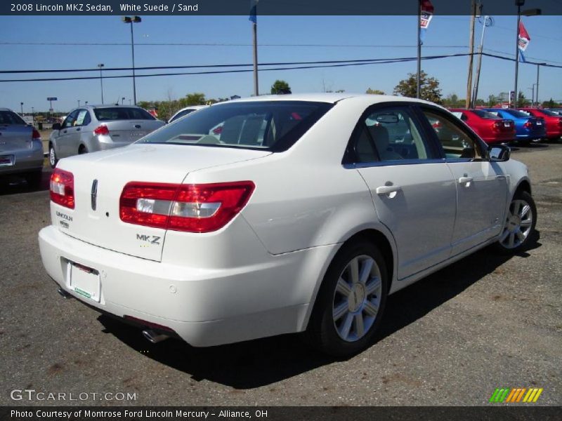 White Suede / Sand 2008 Lincoln MKZ Sedan