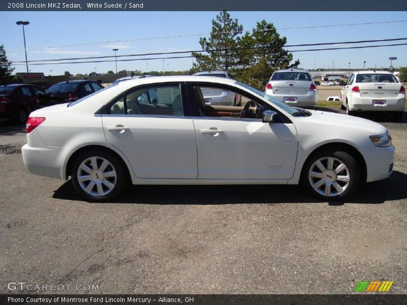 White Suede / Sand 2008 Lincoln MKZ Sedan