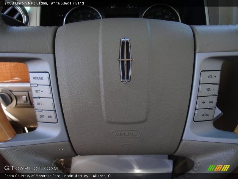 White Suede / Sand 2008 Lincoln MKZ Sedan