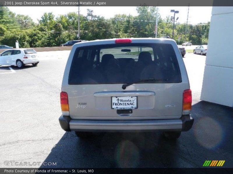 Silverstone Metallic / Agate 2001 Jeep Cherokee Sport 4x4