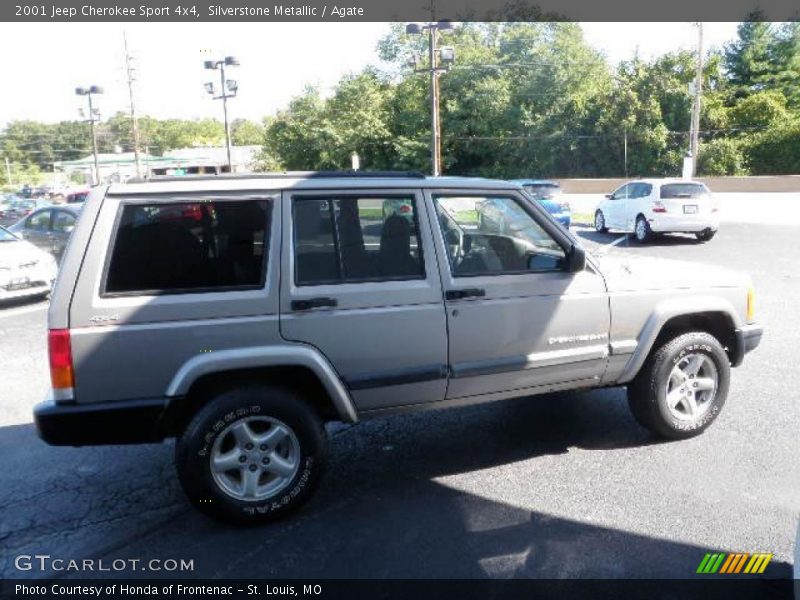 Silverstone Metallic / Agate 2001 Jeep Cherokee Sport 4x4