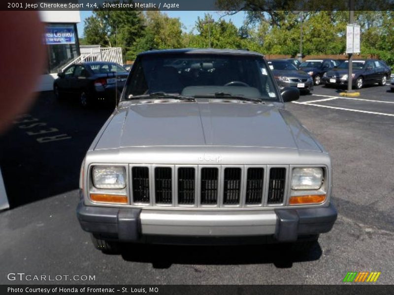Silverstone Metallic / Agate 2001 Jeep Cherokee Sport 4x4