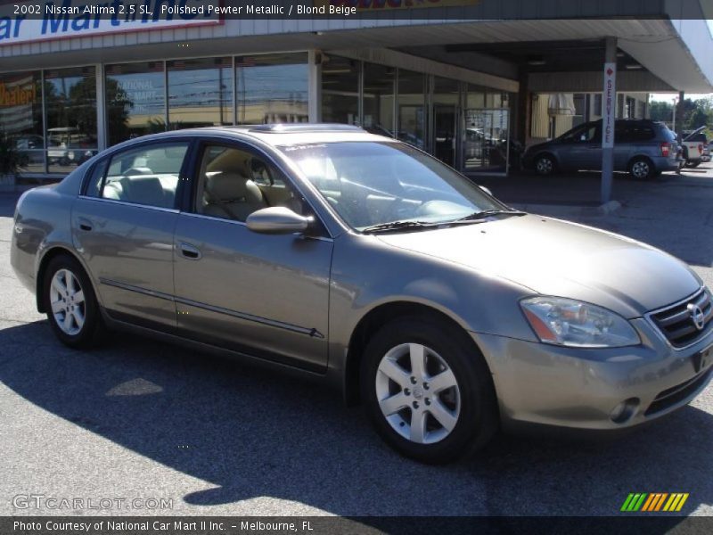 Polished Pewter Metallic / Blond Beige 2002 Nissan Altima 2.5 SL