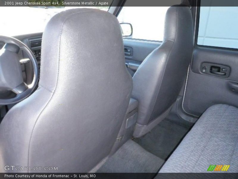 Silverstone Metallic / Agate 2001 Jeep Cherokee Sport 4x4
