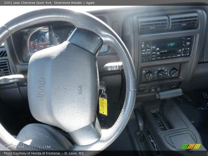 Silverstone Metallic / Agate 2001 Jeep Cherokee Sport 4x4