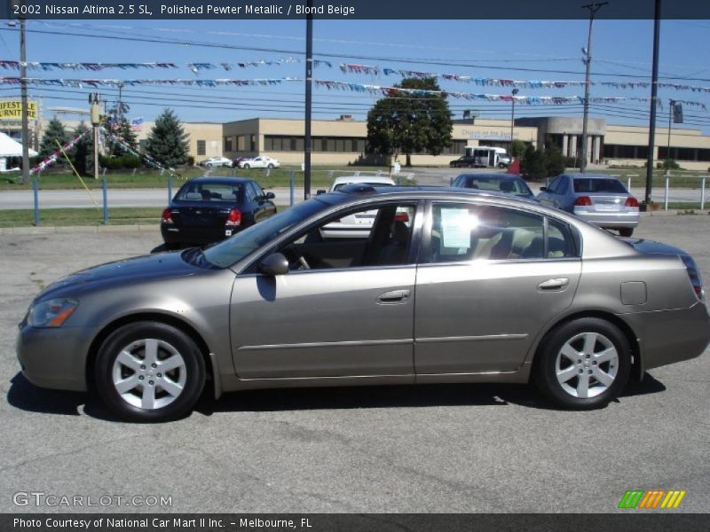 Polished Pewter Metallic / Blond Beige 2002 Nissan Altima 2.5 SL