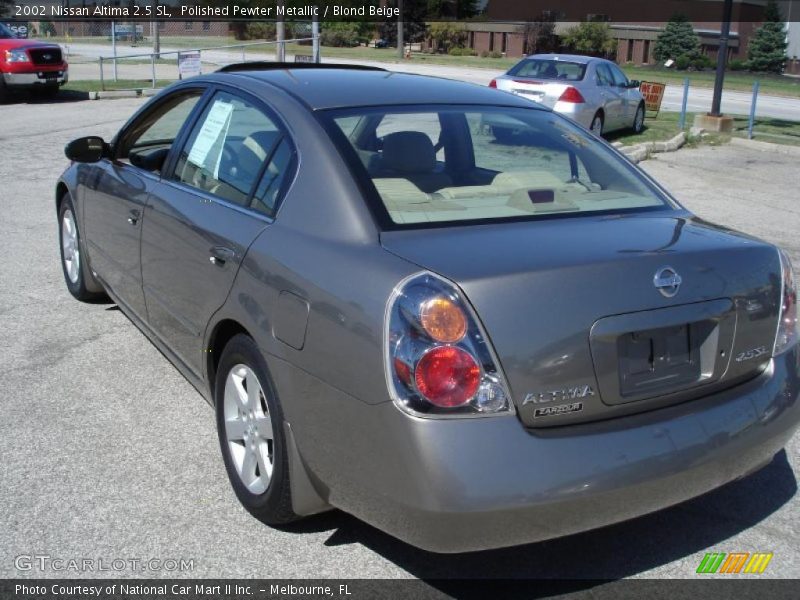Polished Pewter Metallic / Blond Beige 2002 Nissan Altima 2.5 SL