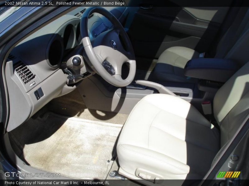 Polished Pewter Metallic / Blond Beige 2002 Nissan Altima 2.5 SL