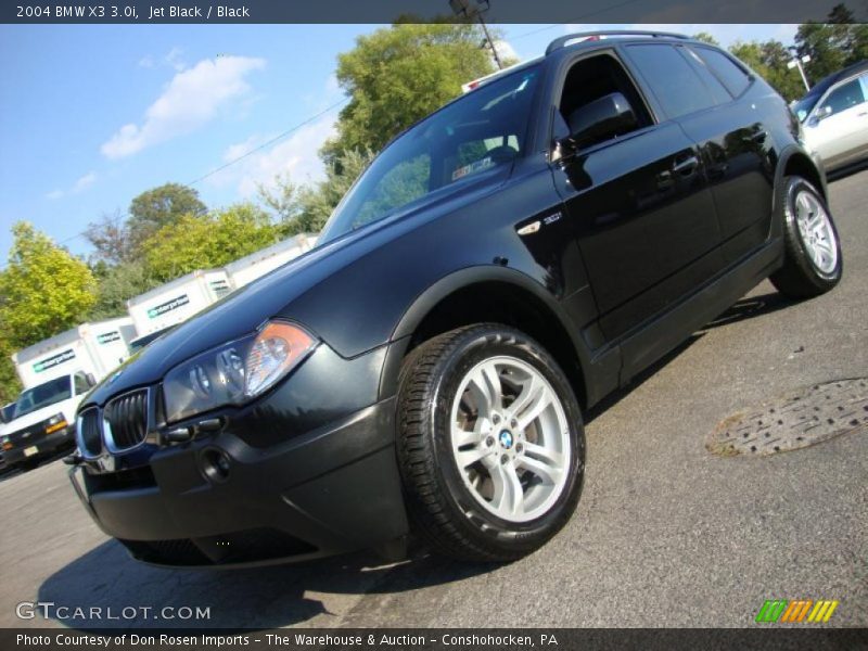 Jet Black / Black 2004 BMW X3 3.0i
