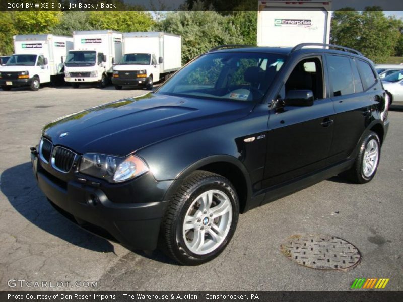 Jet Black / Black 2004 BMW X3 3.0i