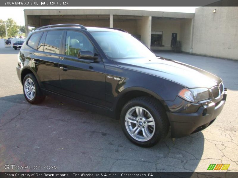 Jet Black / Black 2004 BMW X3 3.0i
