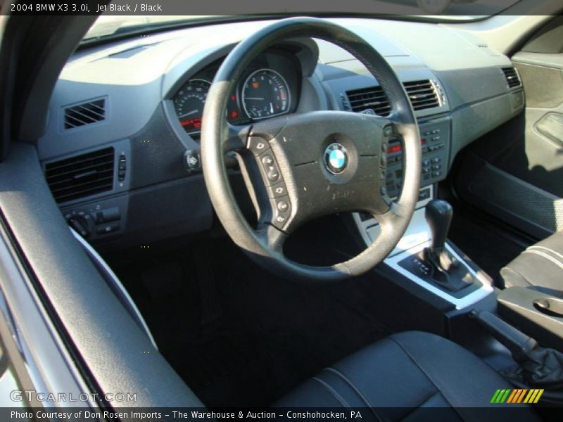 Jet Black / Black 2004 BMW X3 3.0i