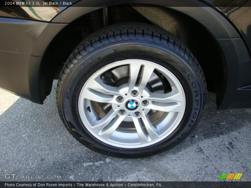 Jet Black / Black 2004 BMW X3 3.0i