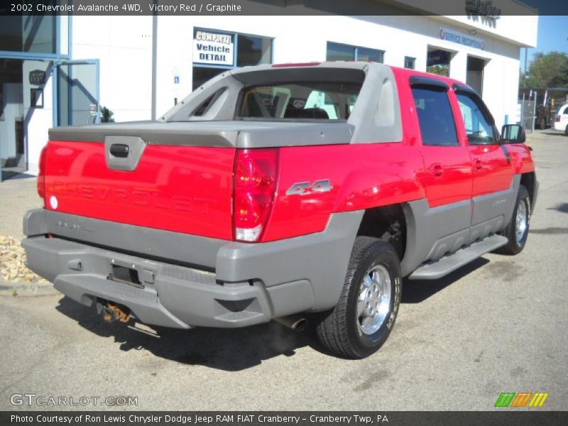 Victory Red / Graphite 2002 Chevrolet Avalanche 4WD