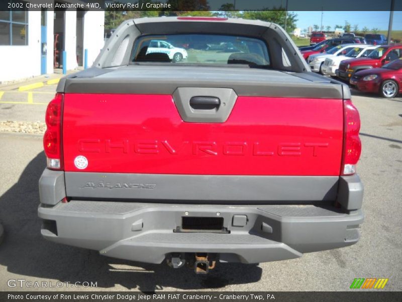 Victory Red / Graphite 2002 Chevrolet Avalanche 4WD