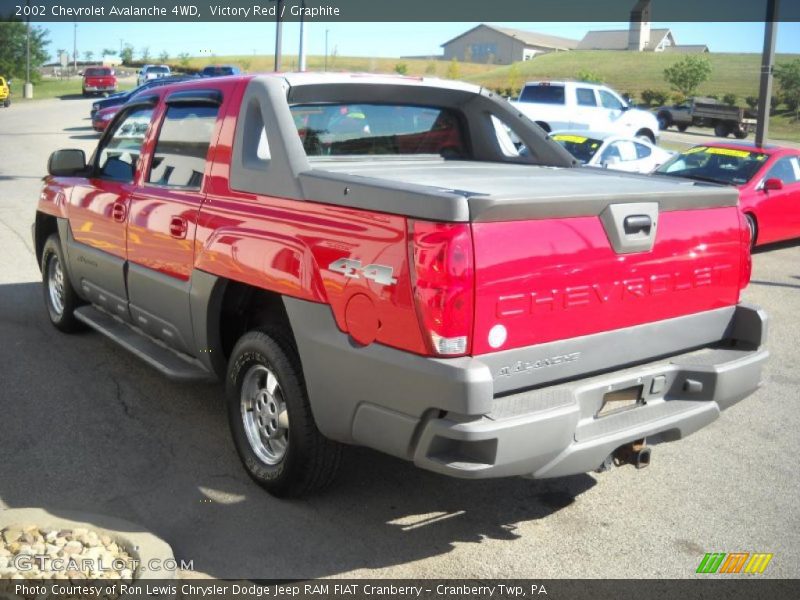 Victory Red / Graphite 2002 Chevrolet Avalanche 4WD