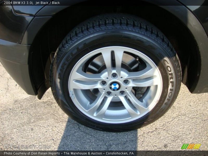 Jet Black / Black 2004 BMW X3 3.0i