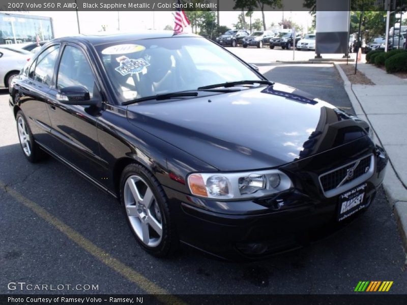 Black Sapphire Metallic / Gobi Sand R Metallic 2007 Volvo S60 R AWD