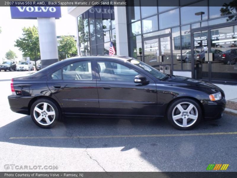 Black Sapphire Metallic / Gobi Sand R Metallic 2007 Volvo S60 R AWD