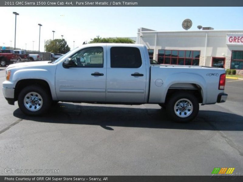 Pure Silver Metallic / Dark Titanium 2011 GMC Sierra 1500 Crew Cab 4x4