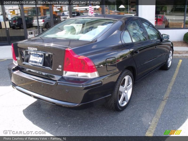 Black Sapphire Metallic / Gobi Sand R Metallic 2007 Volvo S60 R AWD