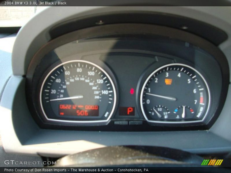 Jet Black / Black 2004 BMW X3 3.0i