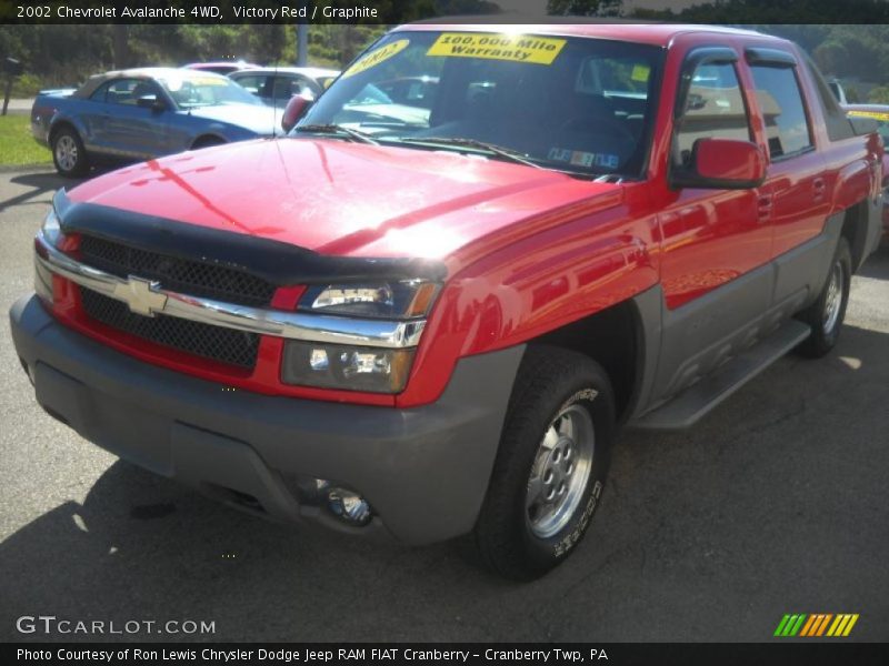 Victory Red / Graphite 2002 Chevrolet Avalanche 4WD