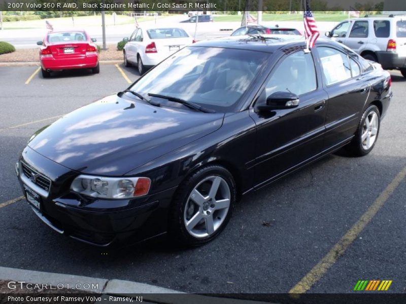 Black Sapphire Metallic / Gobi Sand R Metallic 2007 Volvo S60 R AWD