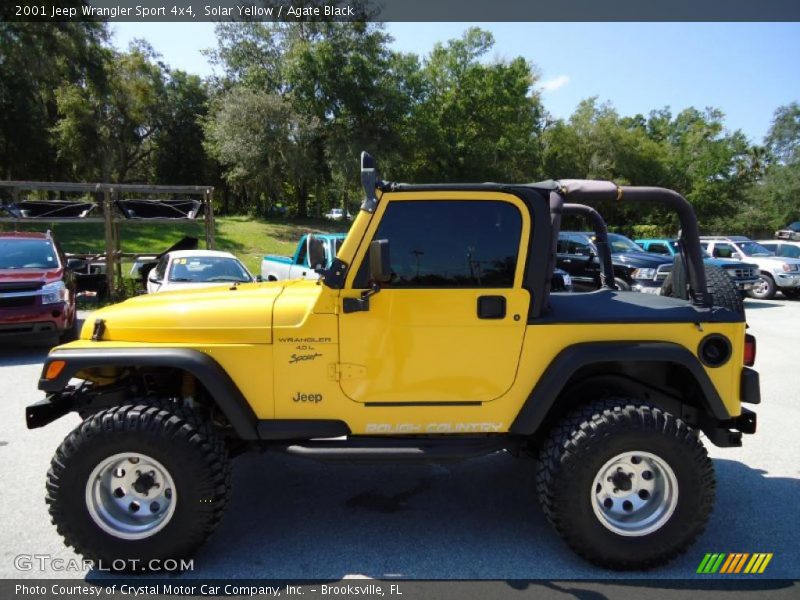 Solar Yellow / Agate Black 2001 Jeep Wrangler Sport 4x4