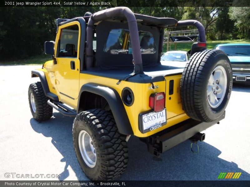 Solar Yellow / Agate Black 2001 Jeep Wrangler Sport 4x4