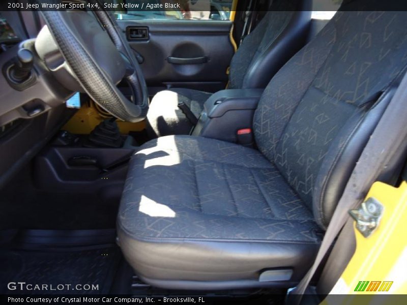 Solar Yellow / Agate Black 2001 Jeep Wrangler Sport 4x4