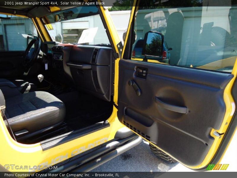 Solar Yellow / Agate Black 2001 Jeep Wrangler Sport 4x4