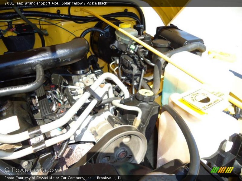 Solar Yellow / Agate Black 2001 Jeep Wrangler Sport 4x4