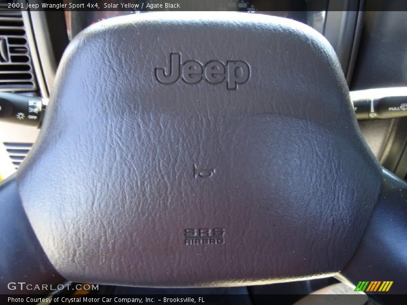 Solar Yellow / Agate Black 2001 Jeep Wrangler Sport 4x4