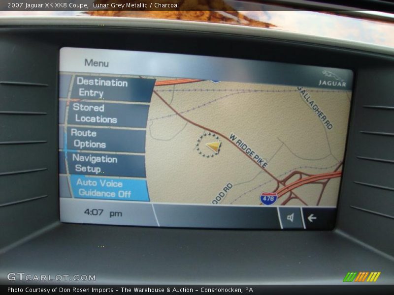 Lunar Grey Metallic / Charcoal 2007 Jaguar XK XK8 Coupe