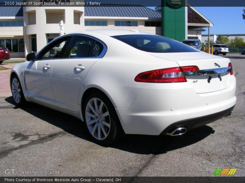 Porcelain White / Barley 2010 Jaguar XF Sport Sedan