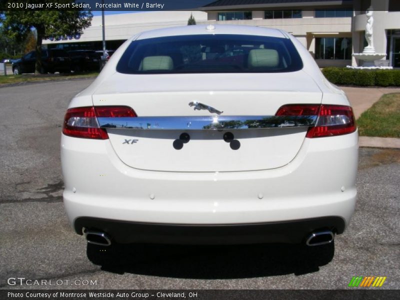 Porcelain White / Barley 2010 Jaguar XF Sport Sedan