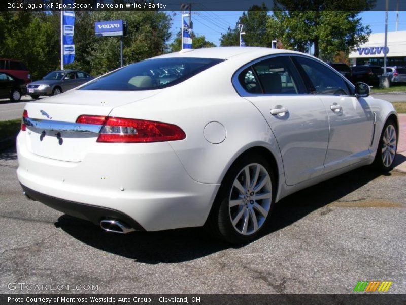 Porcelain White / Barley 2010 Jaguar XF Sport Sedan