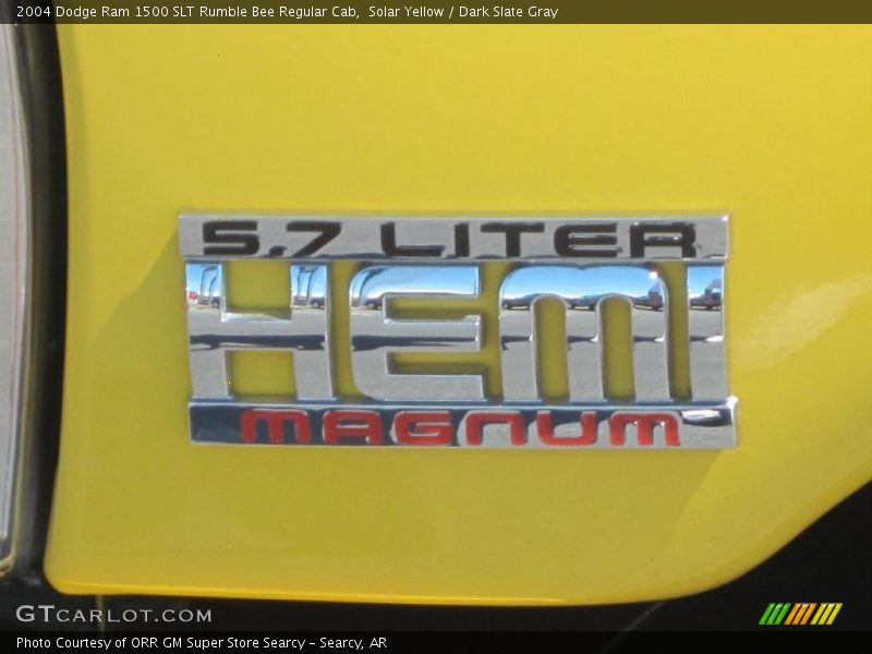 Solar Yellow / Dark Slate Gray 2004 Dodge Ram 1500 SLT Rumble Bee Regular Cab