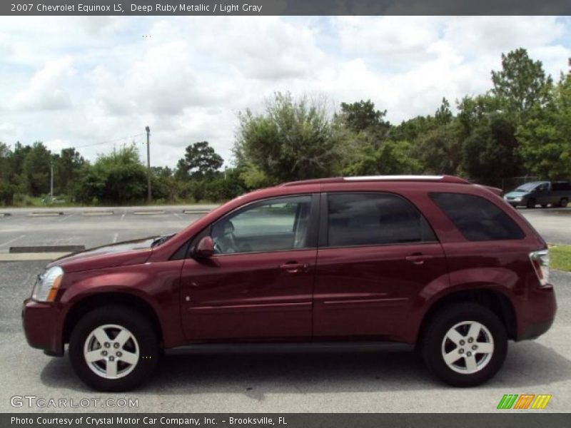Deep Ruby Metallic / Light Gray 2007 Chevrolet Equinox LS