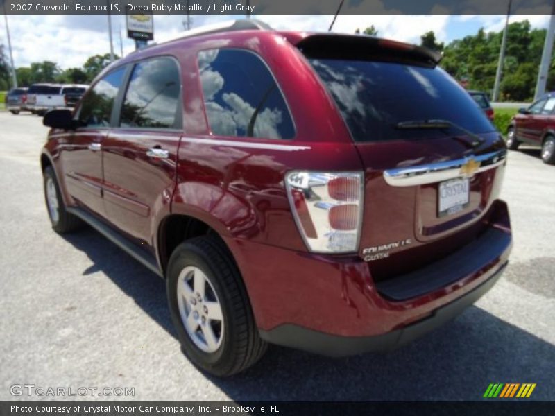 Deep Ruby Metallic / Light Gray 2007 Chevrolet Equinox LS