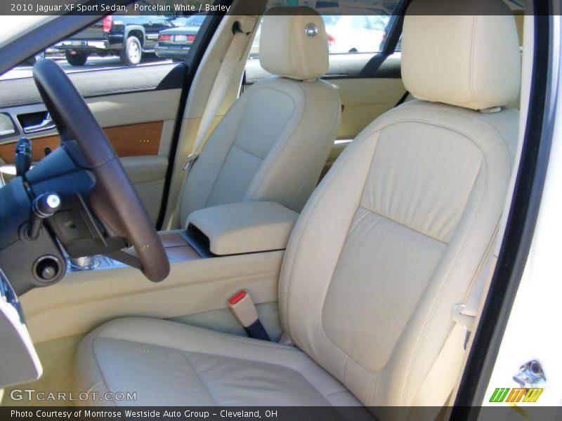 Porcelain White / Barley 2010 Jaguar XF Sport Sedan