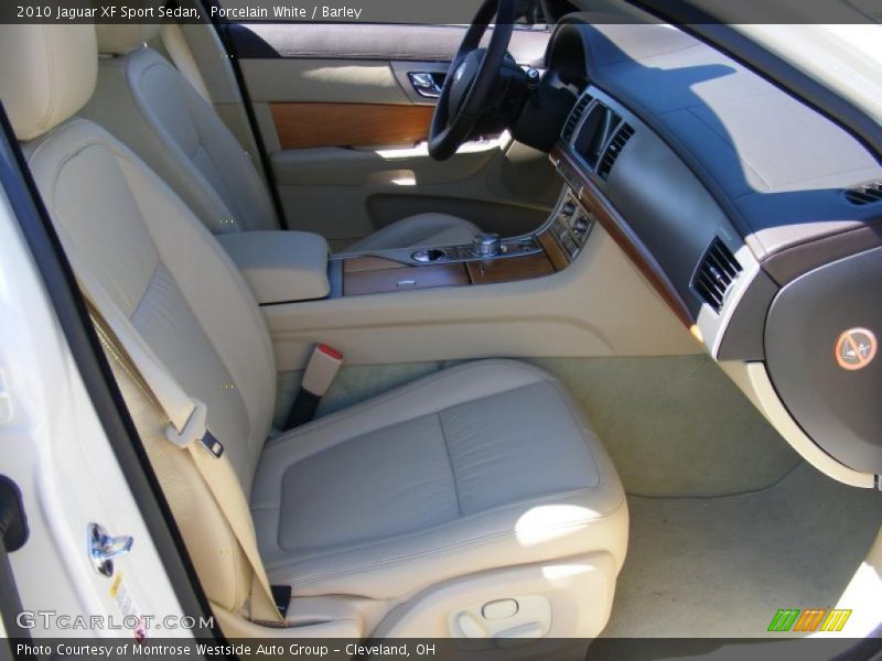 Porcelain White / Barley 2010 Jaguar XF Sport Sedan