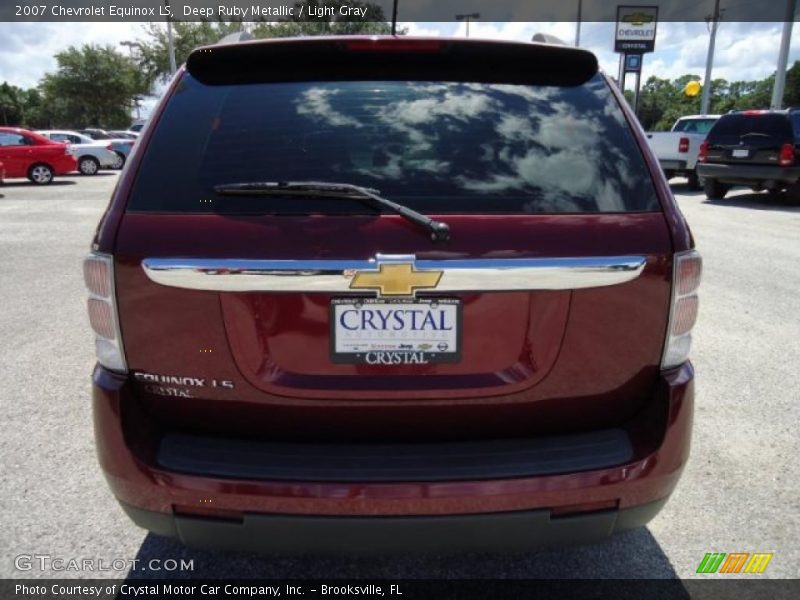 Deep Ruby Metallic / Light Gray 2007 Chevrolet Equinox LS