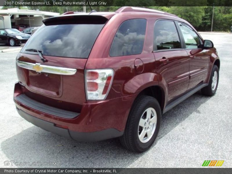 Deep Ruby Metallic / Light Gray 2007 Chevrolet Equinox LS