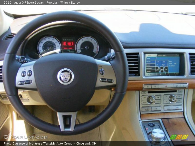 Porcelain White / Barley 2010 Jaguar XF Sport Sedan